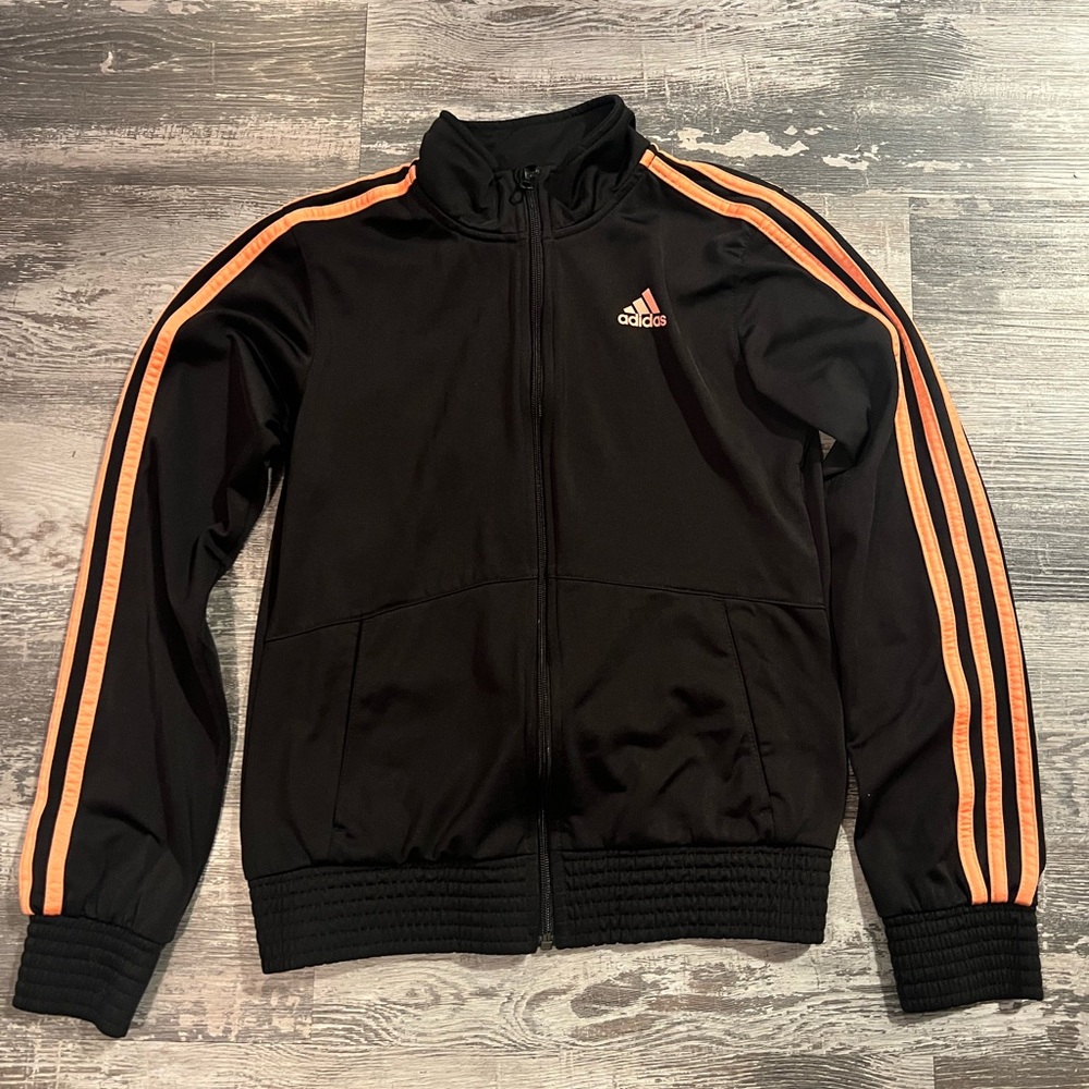 Adidas Zip Up Sweater - size large in kids